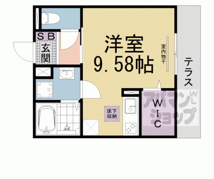 【リバーハイツⅢ】間取