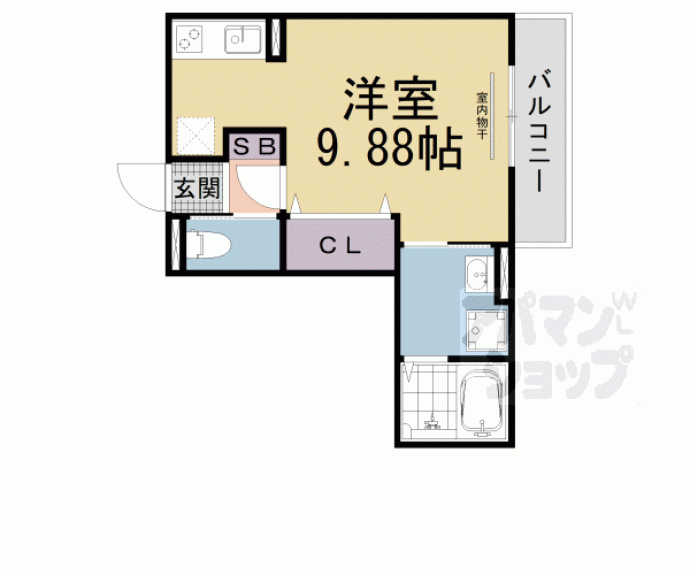 【リバーハイツⅢ】間取