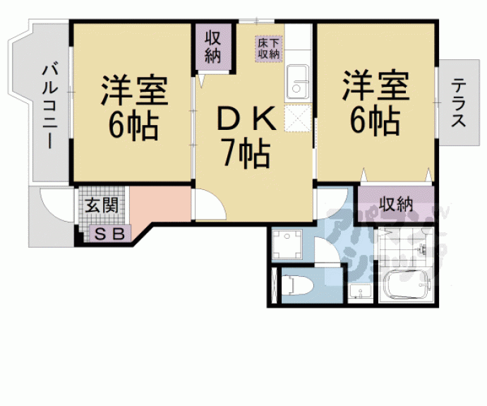 【サニーヴィラ弐番館】間取