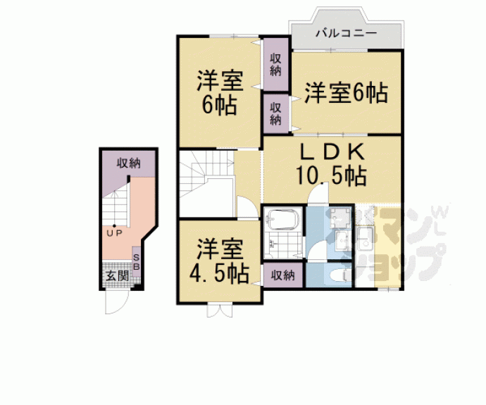 【クレストール石山】間取