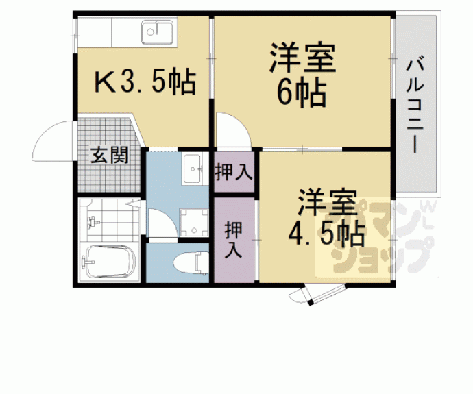 【ハイツアオイ】間取