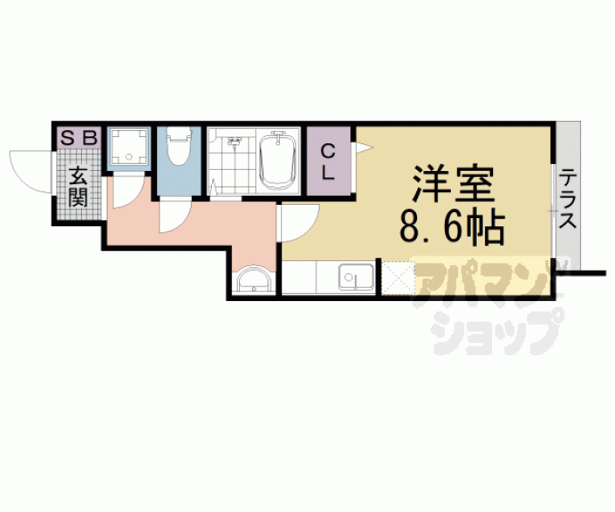 【サニーヒルズ淡海】間取