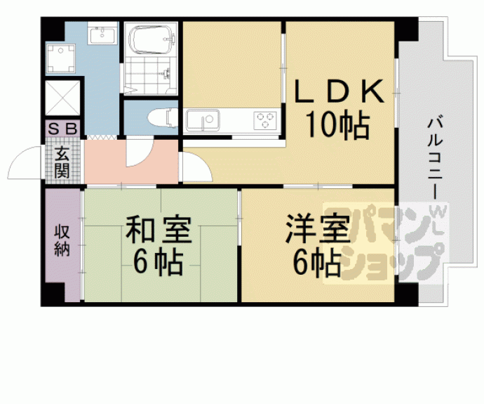 【メゾンエイコ―瀬田】間取