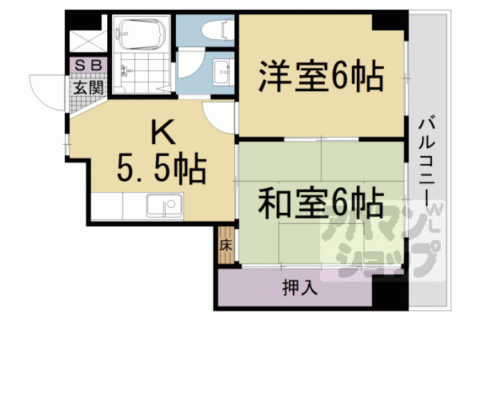 【第１６洛西ハイツ瀬田】間取