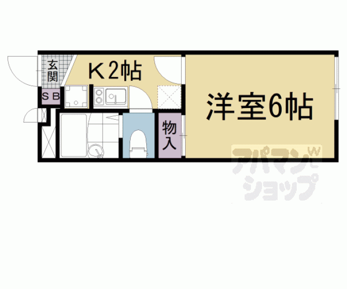 【レオパレススワンコートⅡ】間取