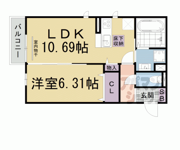 【モナリエコートⅡ】間取