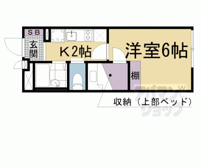 【レオパレスサイガワ】間取