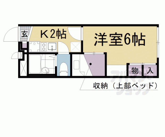 【レオパレスキヌガワ】間取