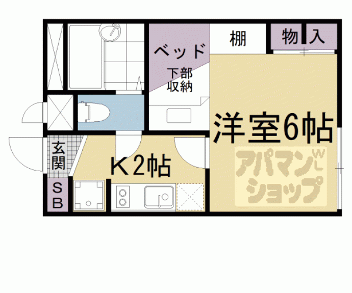 【レオパレスシャトー大津】間取