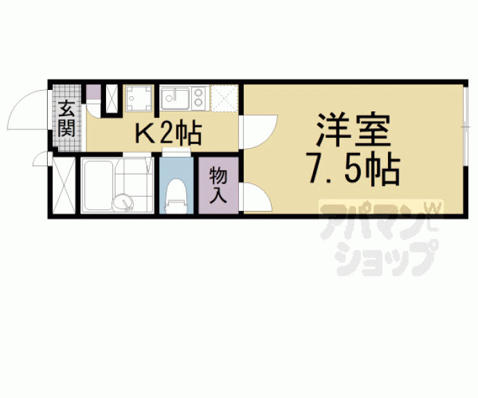 【レオパレスキャロットハウス】間取
