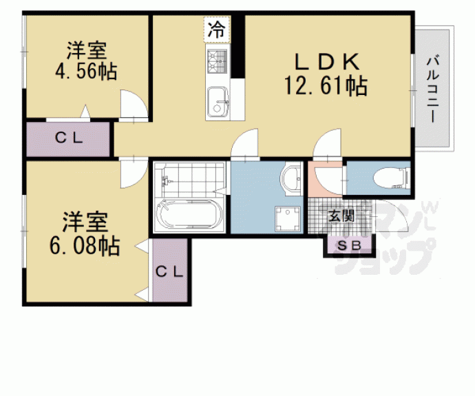 【コンフォートヴィレッジⅡ】間取