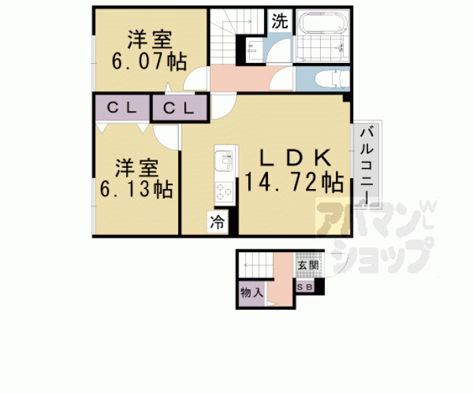 【コンフォートヴィレッジⅡ】間取