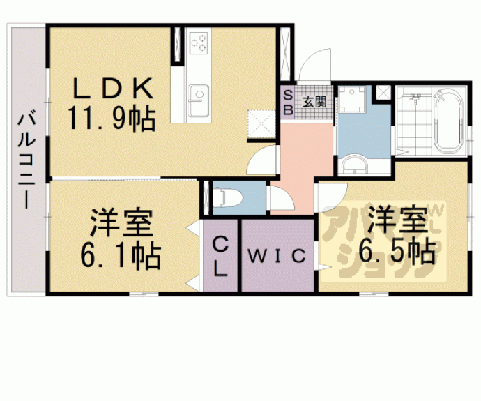 【レークシティ】間取