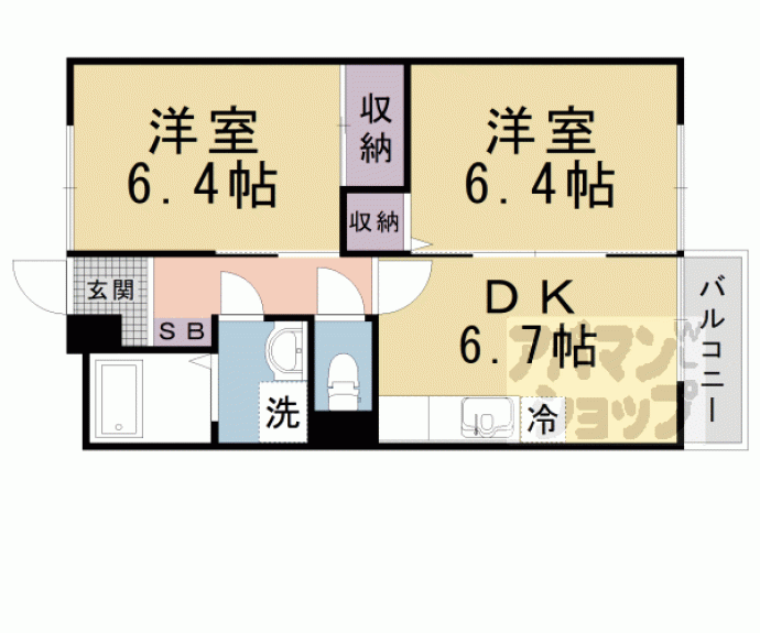 【メゾンド雅】間取