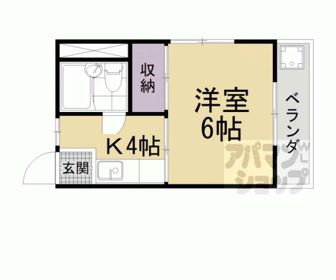 【西大津コーポ】間取