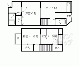 【上賀茂深泥池町貸家】