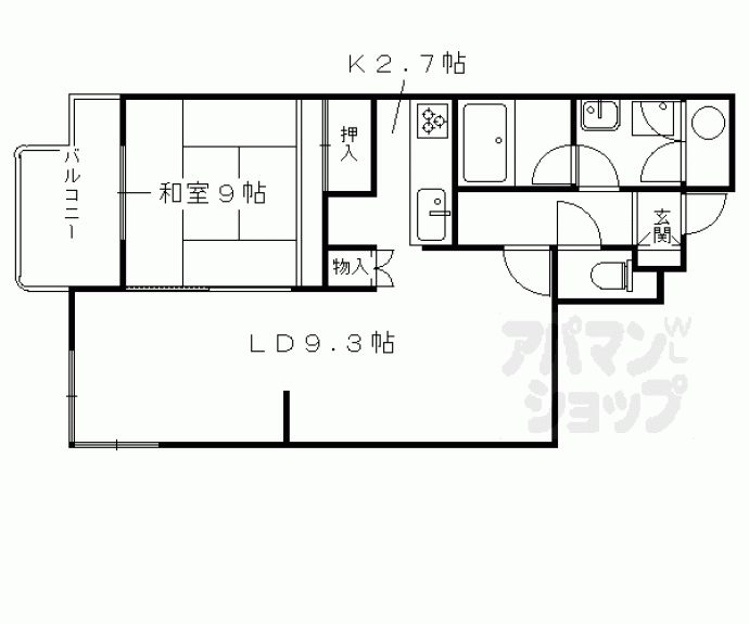 【ルモン紫野】間取