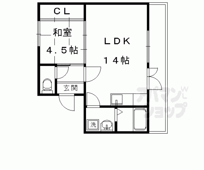 【わかさ川ハイツ】間取