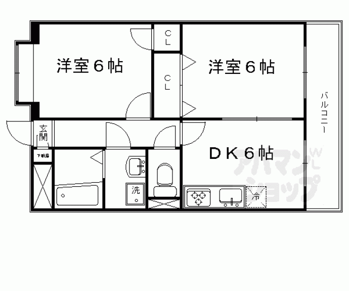 【ヴィヨーム京都北大路】間取