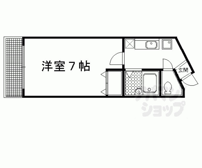 【サンパレス紫野】間取