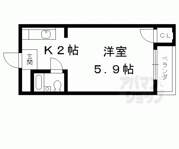 【コートハウス紫明】間取