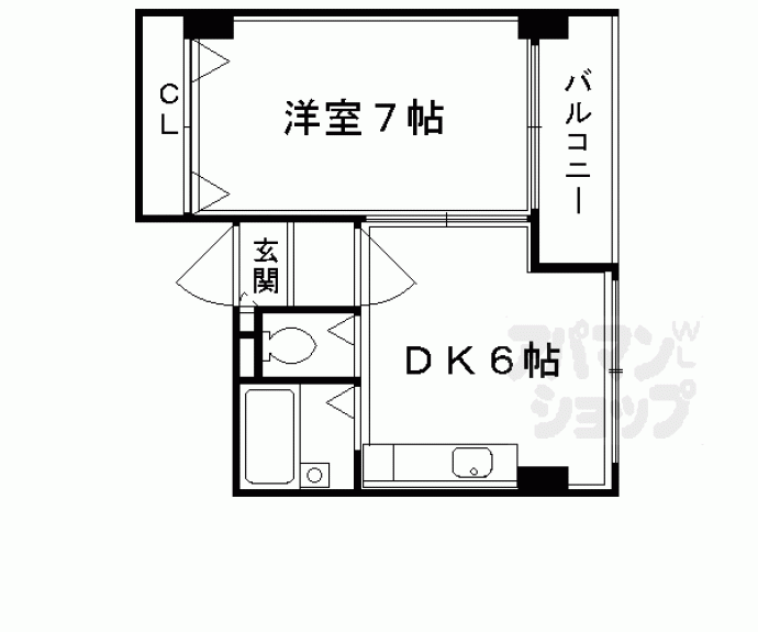 【グリーンヒル鞍馬口】間取