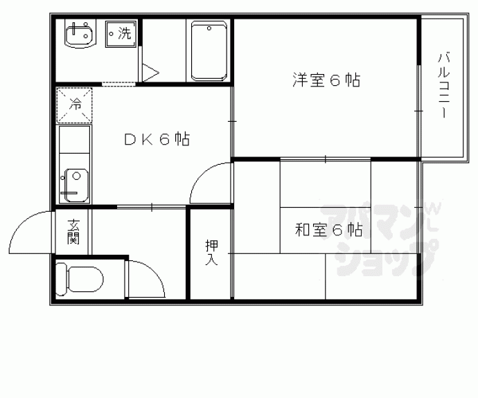 【ヴィヴァーチェ西賀茂】間取