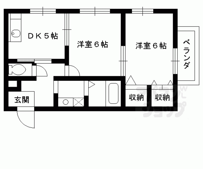 【ヴィヴァーチェ西賀茂】間取