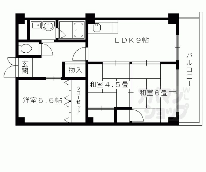 【第２メゾン・ナカジマ】間取