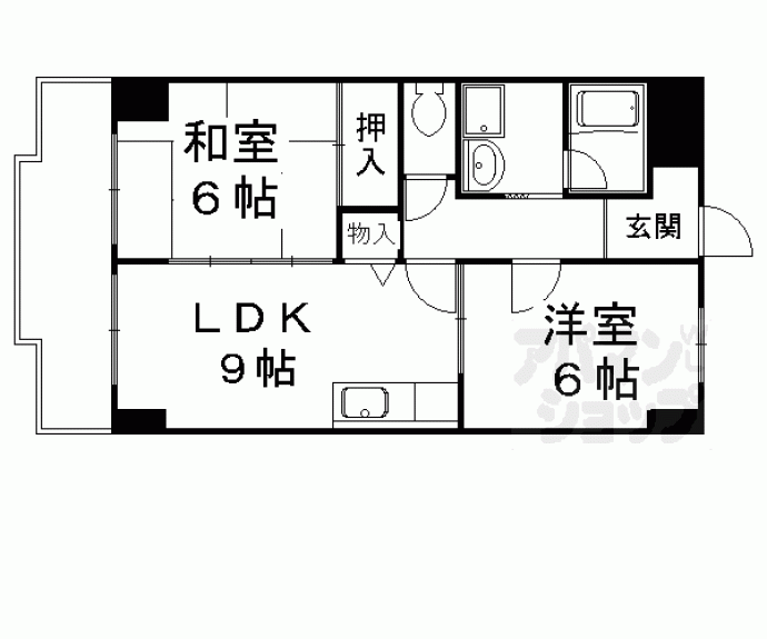 【パークヒルズ４１】間取