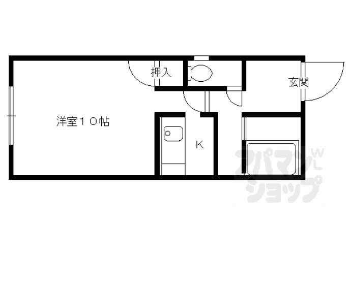 【紫竹東栗栖町ハイツ】間取