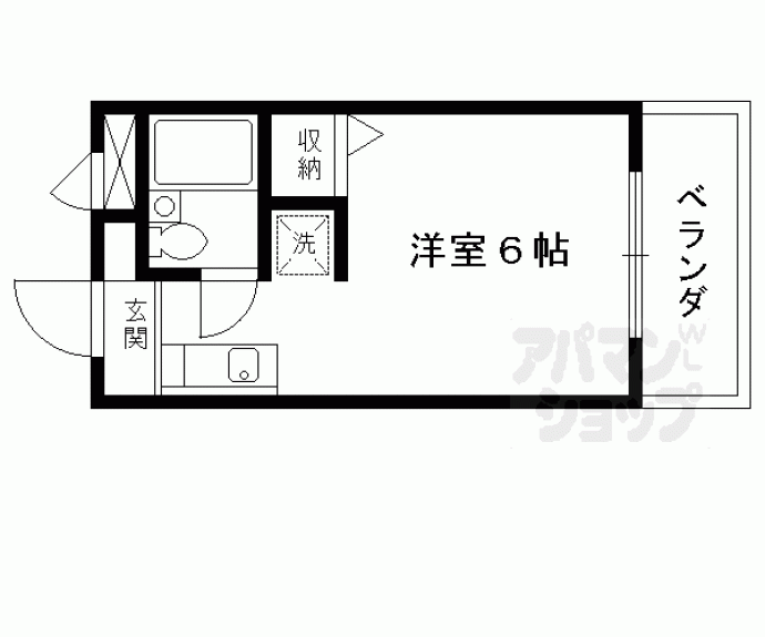 【カーサ栗栖】間取