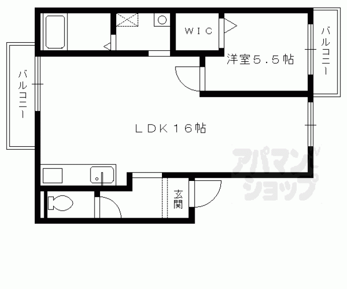 【バウム西賀茂】間取