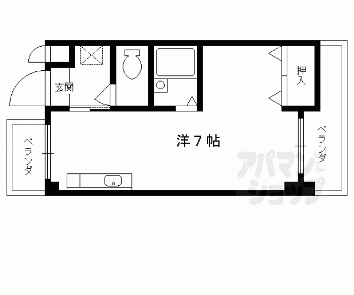 【ペルルアール衣笠】間取