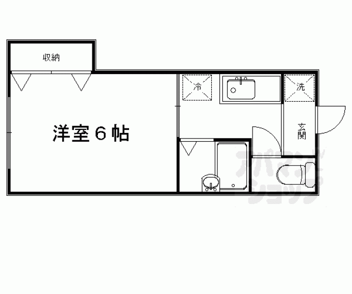 【上賀茂中山町ハイツ】間取