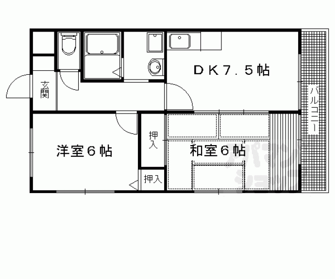【レスト蟹ヶ坂】間取