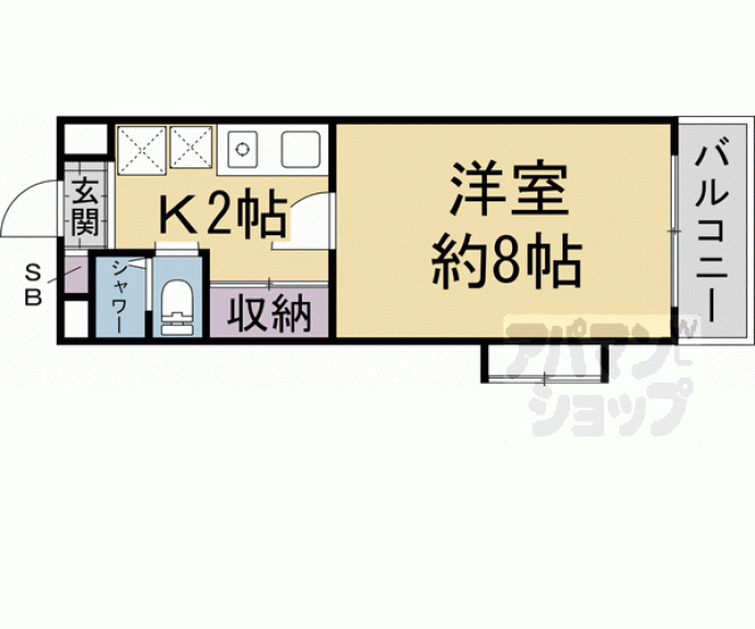 【グリーンパレス衣笠】間取