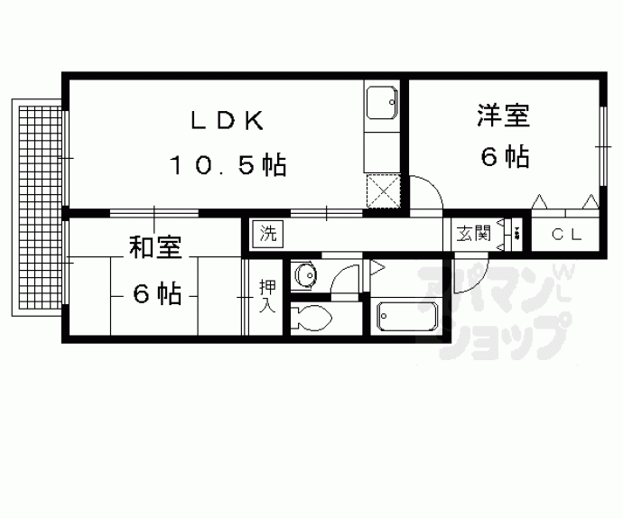 【セジュール鹿ノ下】間取