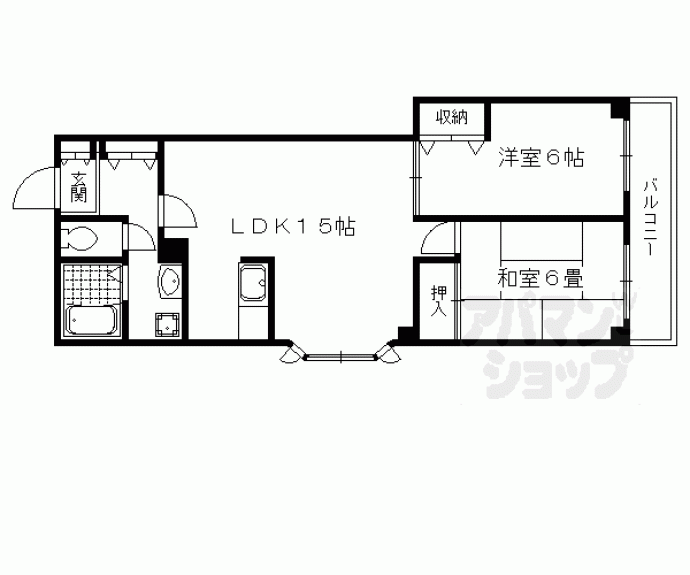 【パレス西賀茂】間取