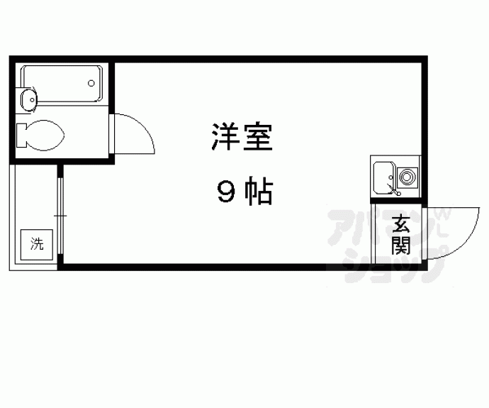【プチシャンブル紫野】間取