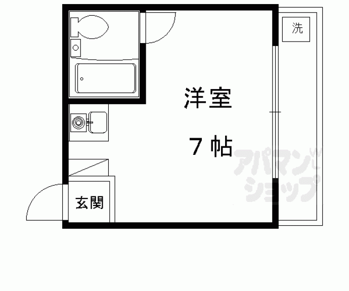 【プチシャンブル紫野】間取