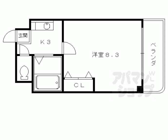 【NORTH SQUARE-Ⅰ】間取