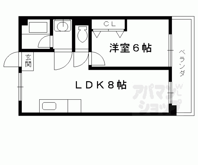 【平野マンション】間取