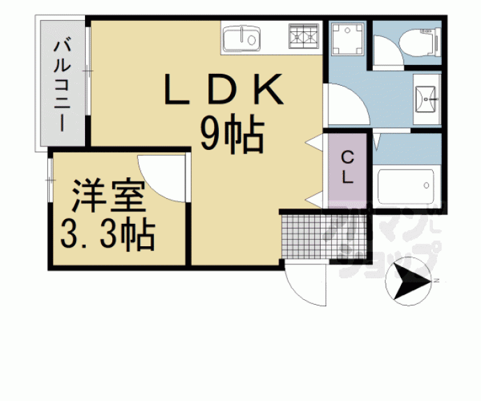 【ハイツリヴィエール】間取
