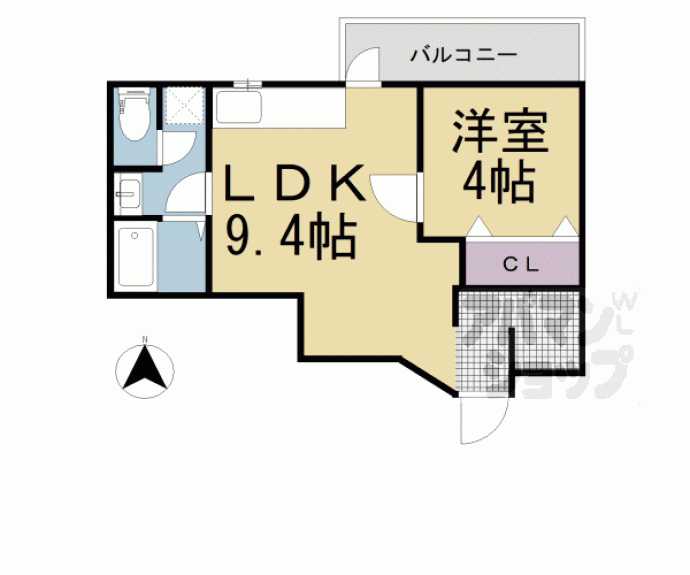 【ハイツリヴィエール】間取