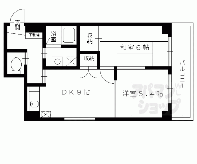 【コアロード鷹ヶ峯】間取