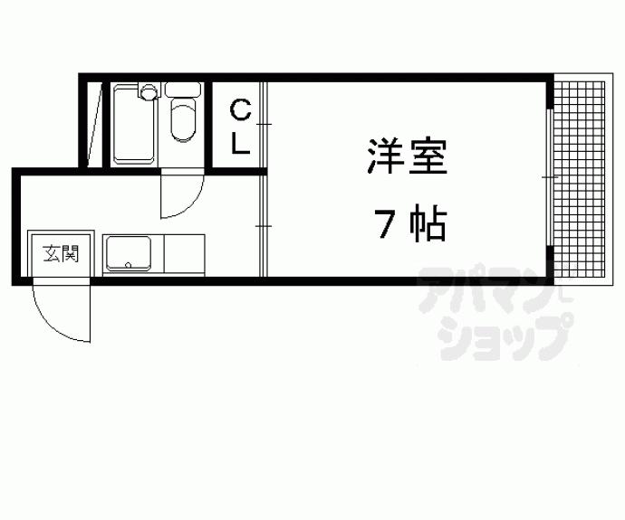 【セブンスパークアパートメント】間取