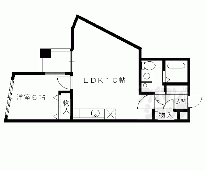 【ルミエール北大路】間取