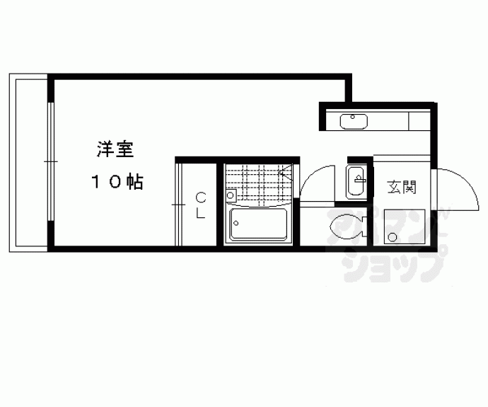 【ＡＣメゾン紫野　（旧プチフレーズ）】間取