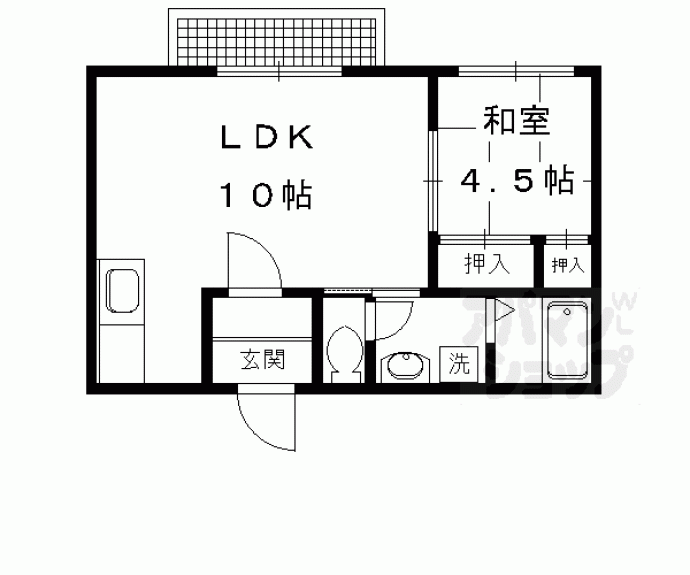 【グリーンヴェール大徳寺】間取